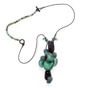 perles tagua turquoise et noir by Seigo